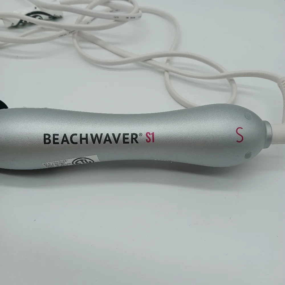 Beachwaver S1 Ceramic Dual Rotating Curling Iron Black & Silver Model BW1136S1